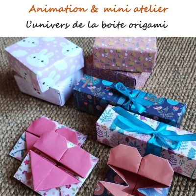 Animation et mini atelier Origami - Boite et enveloppe Origami-reporté