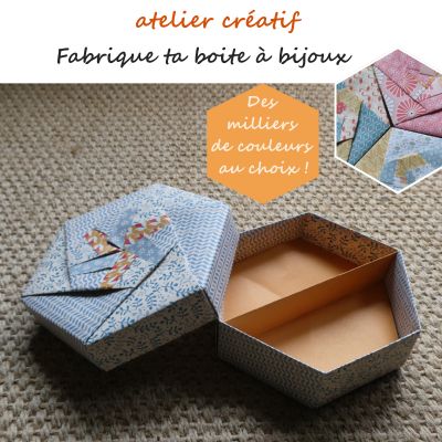 Atelier boite à bijoux en origami