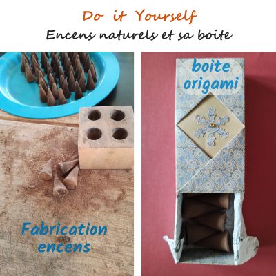 Atelier encens naturel et sa boite origami