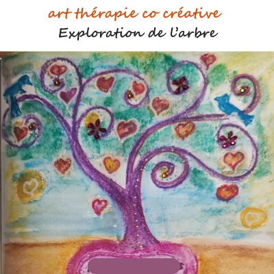 Atelier collectif art-thérapie sur le thème de l'arbre